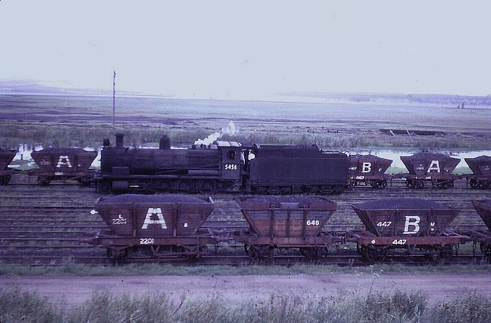 5456 and some loaded
coal hoppers near Hexam